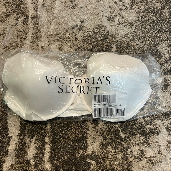 Victoria's Secret Body by Victoria White Bra 42DD Lined Full Coverage Racerback - Picture 3 of 8